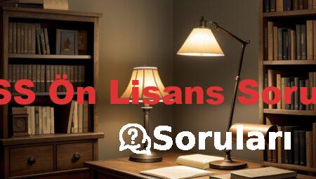 KPSS Ön Lisans Soruları
