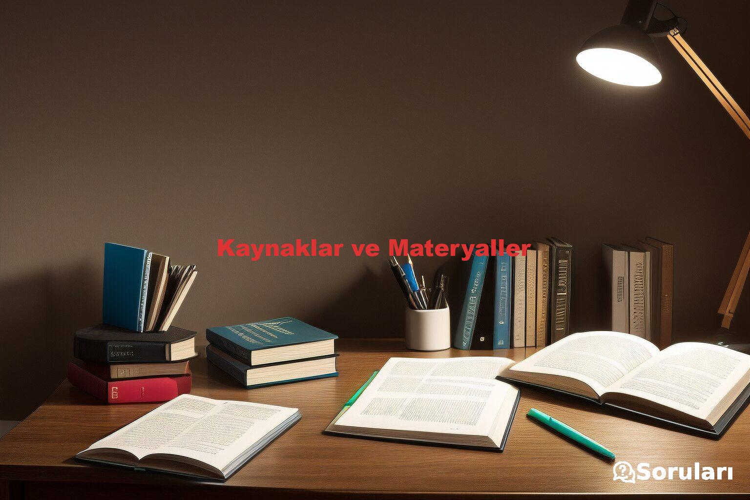 Kaynaklar ve Materyaller