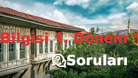 4. Sınıf Sosyal Bilgisi 1. Dönem 1 Yazılı Soruları