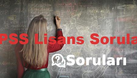 KPSS Lisans Soruları