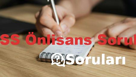 KPSS Önlisans Soruları