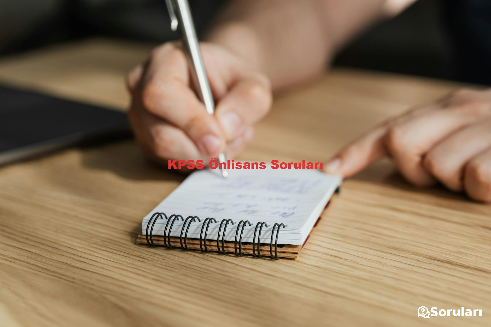 KPSS Önlisans Soruları